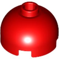 Brick Round 2 x 2 Dome Top - Blocked Open Stud with Bottom Axle Holder x Shape + Orientation