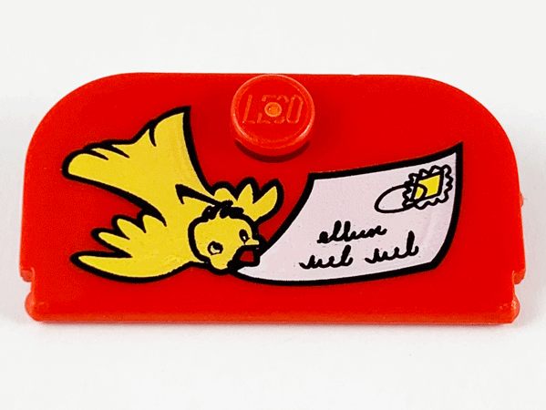Container - Mailbox 4 x 4 Door with Bird and Envelope Print