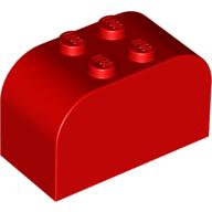 Brick Curved 2 x 4 x 2 Double Curved Top