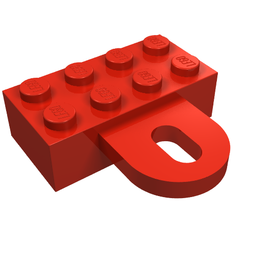 Brick Special 2 x 4 with Coupling, Female