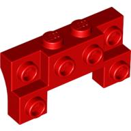 Brick Special 2 x 4 - 1 x 4 with 2 Recessed Studs and Thick Side Arches
