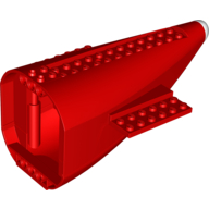Aircraft Fuselage Curved Aft Section with Red Base