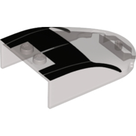 Windscreen 6 x 4 x 1 Curved With Black Print