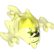 Minifig Ninjago Skreemer Mask with Mouth Lopsided with Pointed Teeth Print