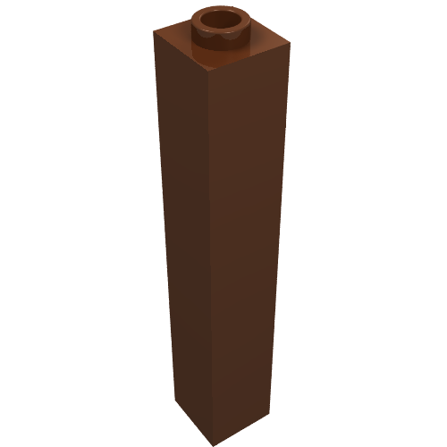 Brick 1 x 1 x 5 with Blocked Open Stud