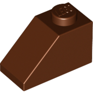 Slope 45° 2 x 1 with Bottom Pin