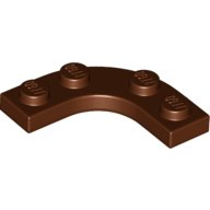 Plate Round Corner 3 x 3 with 2 x 2 Round Cutout