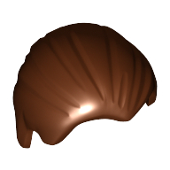 Minifig Hair Combed Back