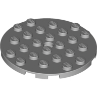 Plate Round 6 x 6 with Hole