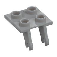 Wheel Holder 2 x 2 Thin with Clips, Plane Single