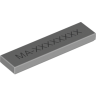 Tile 1 x 4 with Laser Engraved Code LEGO Movie Print
