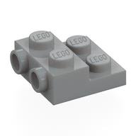 Plate Special 2 x 2 x 2/3 with Two Studs On Side and Two Raised [Half Hollow Anti-stud] - Updated Version