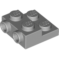 Plate Special 2 x 2 x 0.667 with Two Studs On Side and Two Raised