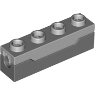 Brick Special - Sprung Shooter 1 x 4 with Light Bluish Gray Top