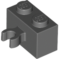 Brick Special 1 x 2 with Vertical Clip [Open O Clip]