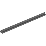 Train, Track Plain Rail Straight (no slots, no notches on end)