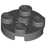 Plate Round 2 x 2 with Axle Hole Type 1 (+ Opening)
