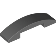 Slope Curved 4 x 1 Double No Studs