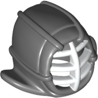 Minifig Kendo Helmet with White Grill