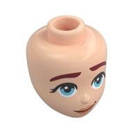 Minidoll Head Dark Red Eyebrows, Medium Azure Eyes, Nougat Lips print
