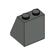 Slope 65° 2 x 2 x 2 Smooth without Bottom Tube