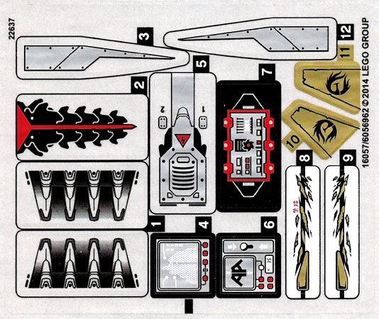 Sticker Sheet for 70725-1