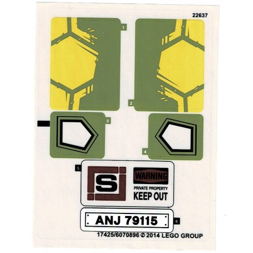 Sticker Sheet for Set 79115-1
